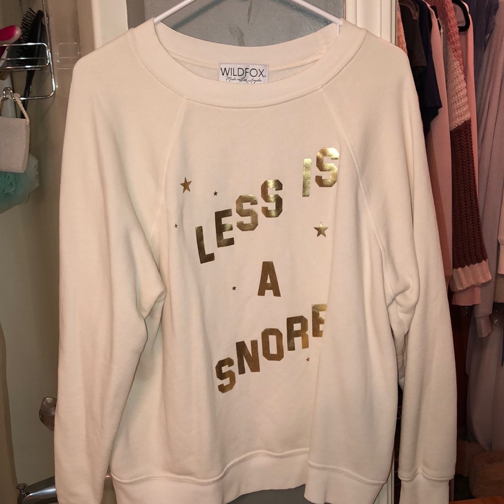 Wildfox less is a snore summer pullover